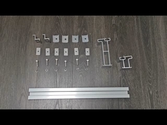 Atap datar incine sistem pemasangan pv surya 1200mm pv pemasangan rel mra3