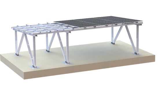 60m/S 1.5KN/M2 Solar Panel Carport Landscape Sistem Fotovoltaik