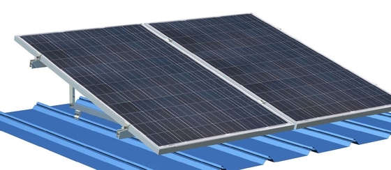 Klem Atap Logam Fotovoltaik Segitiga Untuk Panel Surya 60m / S Bergelombang