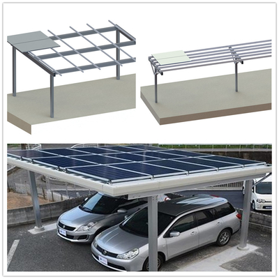 AL6005 Framed Solar Panel Carport Aluminium Residential Parking Canopy