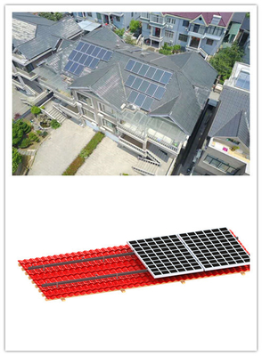 200mm 35m / S Sistem Pemasangan PV Surya Di Rumah Hook Tile Roof Bracket Pemasangan Surya MRA1