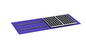 Hanger Bolt Solar Panel Mounting Bracket Untuk Atap Logam 60m / S Racking Untuk Atap Jahitan Berdiri