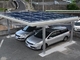 4 Kolom Photovoltaic Solar Panel Carport Aluminium Parking Lot System