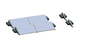 Tripod Lipat Sistem Pemasangan Surya Atap Datar PV AL6005 Panel Mount