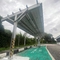 Aluminium Solar Panel Carport Single Column, Flat Land Solar Canopy Carport